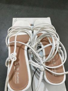 White Strappy Heels