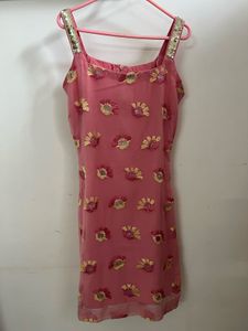Pink Embroidered Kurta Set