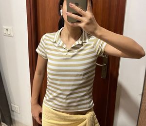 Striped Polo Top