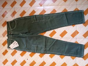 28 Size Green 4 Pocket Cargo Women