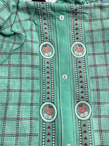 Mint Green Plaid Dress