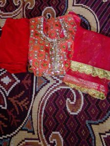 Festive Red Salwar Suit