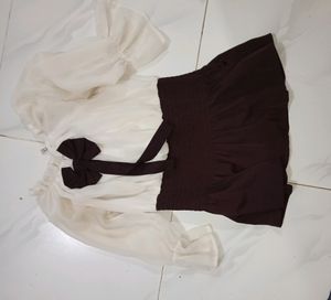 White Brown Top