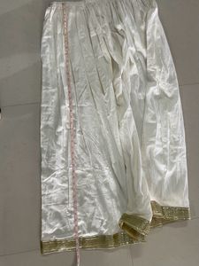 Elegant White Ethnic Skirt