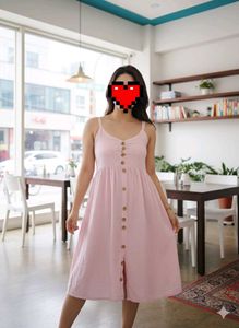 Pink Striped Sundress