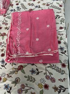 Pink Embroidered Kurta Set