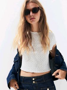 H&M Floral Bow Top