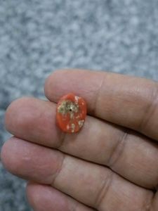 Vintage Orange Stone Cabochon