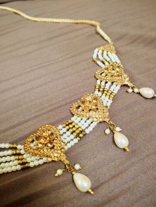 Golden White Necklace