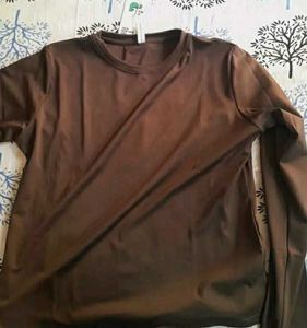 Brown Long Sleeve Top