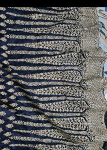 Blue Leghga Semi Stitched