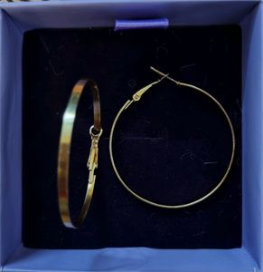 Golden Hoop Earrings