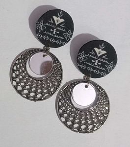 4 COMBO BOHEMIAN FABRIC EARRINGS