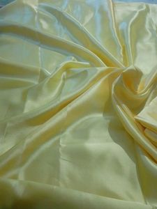 Pale Yellow Satin Fabric 4mitr
