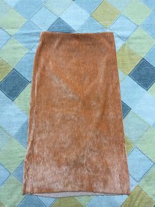 Velvet Midi Skirt