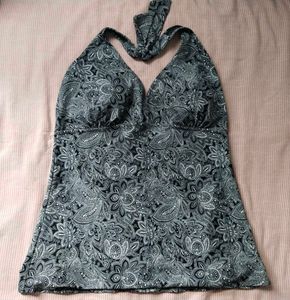 Printed Backless Top