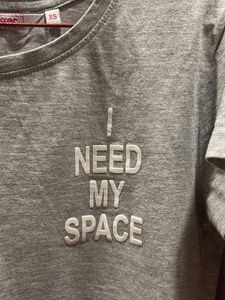 Grey &#39;Need My Space&#39; Tee
