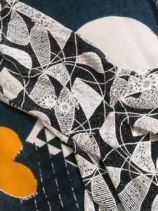 Dino Black &amp; White Print Top