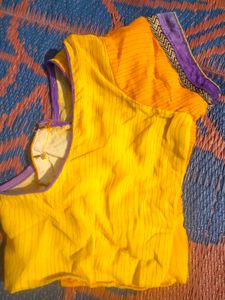 Yellow Saree with Blouse