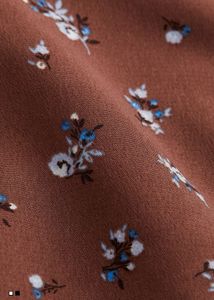 Floral Brown Mini Skirt