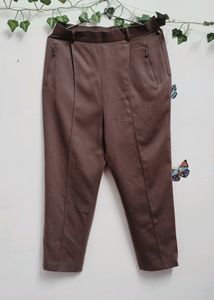 Casual Trousers | Silk Brown