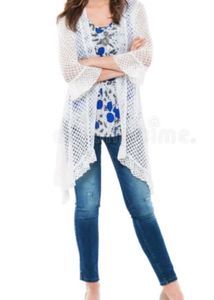 White Crochet Cardigan