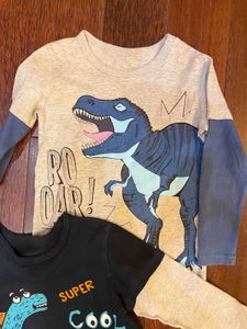 Combo Of Dinosaur T-shirts