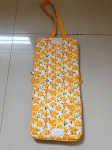 Yellow Floral Print Crossbody Bag