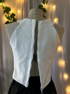 White Halter Top