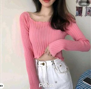 New With Tag Zara Cute Pink Knit Pullover
