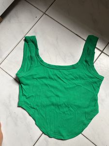 Urbanic Green Corset Crop Top