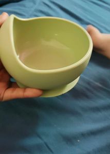 Suction Silicon Feeding Bowl With Spoon