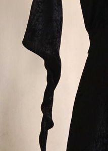 Elegant Black Velvet  Dress