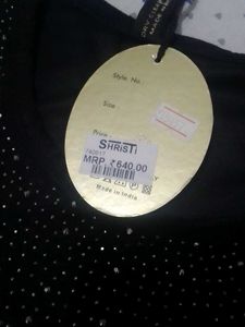 Women Black Partywear Top