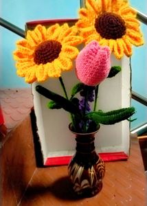 Crochet Flower Arrangement