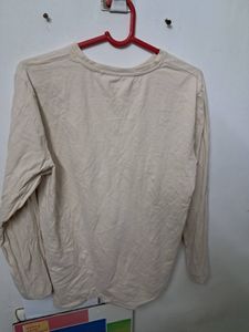 Next Full Sleeves Tshirt Off White Medium