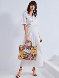 Floral Decor Tote Bag