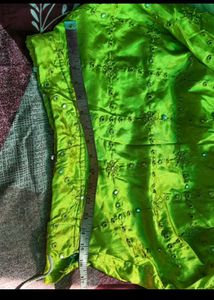 Lime &amp; Pink Lehenga Set