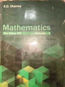 Rd Sharma Xll Vol 1+2