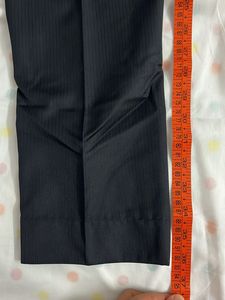 Allen Solly Charcoal Grey Formal Trousers
