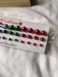 Pack of 18 pairs small studs / Resin Stud Earring