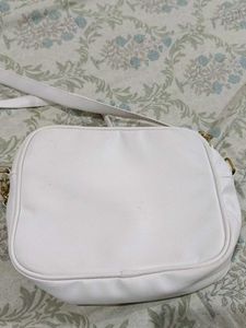 White Quilted Crossbody Bag