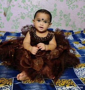 Adorable Brown Tulle Dress - Size Unknown