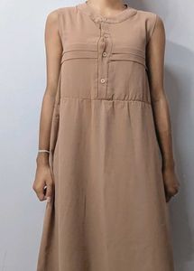 Khaki Mid Dress