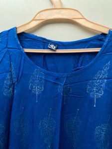 Blue Color Kurti For Women