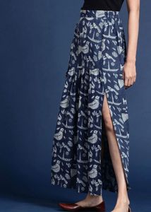 Printed Tiered Maxi Skirt