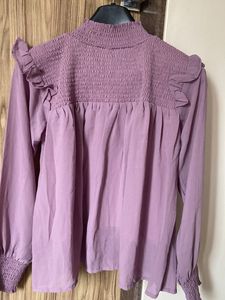 Lavender Ruffle Top