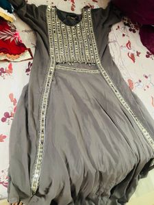 Beautiful Jacket Dress Mirror Work
