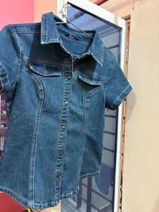 Denim Short Sleeve Shirt