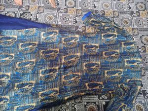 Blue Ethnic Skirt and Top Set attach in one dress